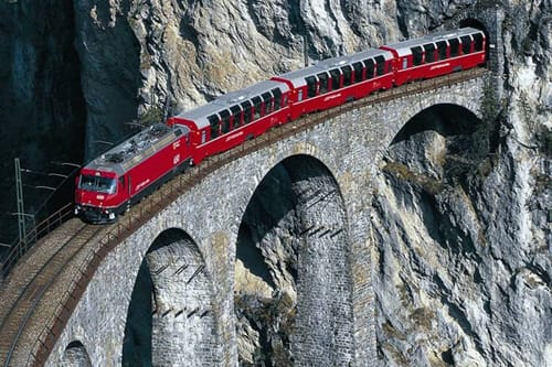 Bernina Express, el tren mas alto de Europa