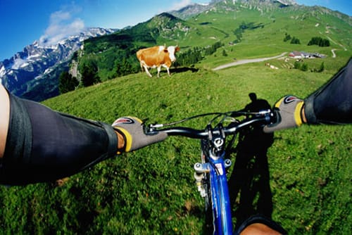 bicicleta en suiza