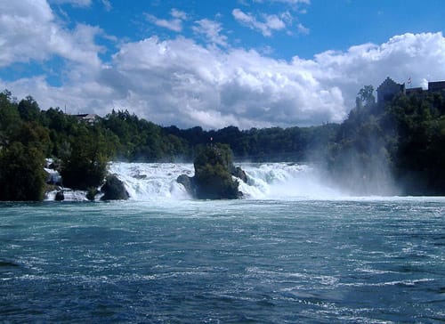 Las cataratas del Rin, las mas grandes de Europa