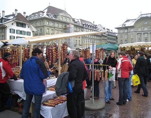 Festival Zibelemärit, cebollas en Berna