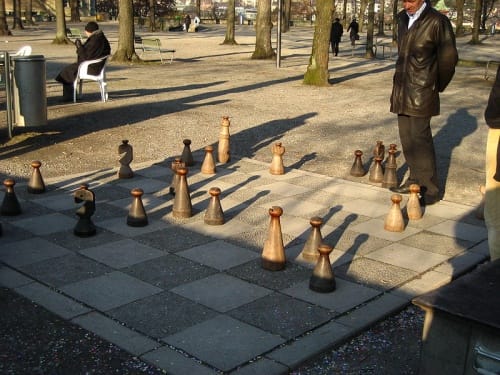 Jugar ajedrez en Lindenhof