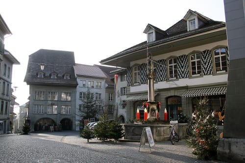Calle del centro historico de Burgdorf