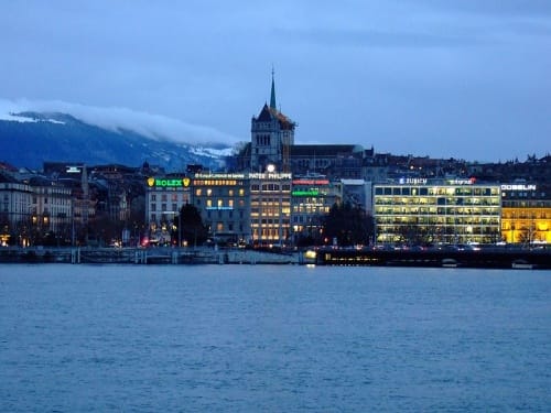 Ginebra vista desde el lago