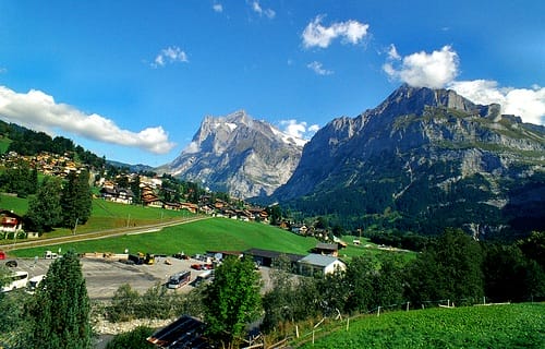 Paisaje del Oberland Bernes