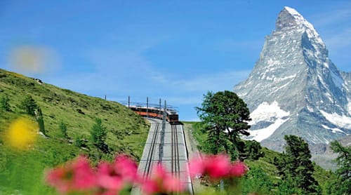 Gornergrat Bhan, un bonito tren de montaña