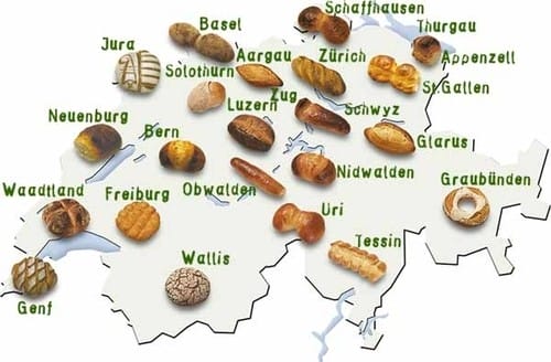 Diversidad de panes en Suiza