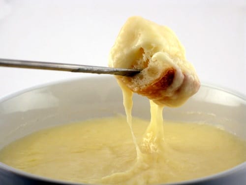 Fondue de queso Suiza